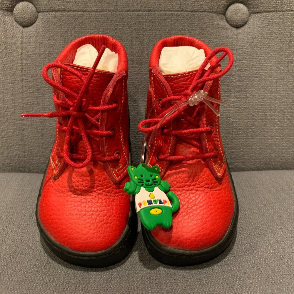 Pom D'Api Toddler Boots, Rouge, Size 24